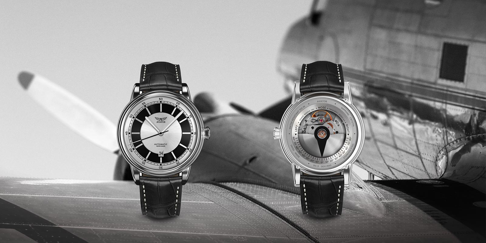 AVIATOR Watch Airacobra Collection of Pilot Watches