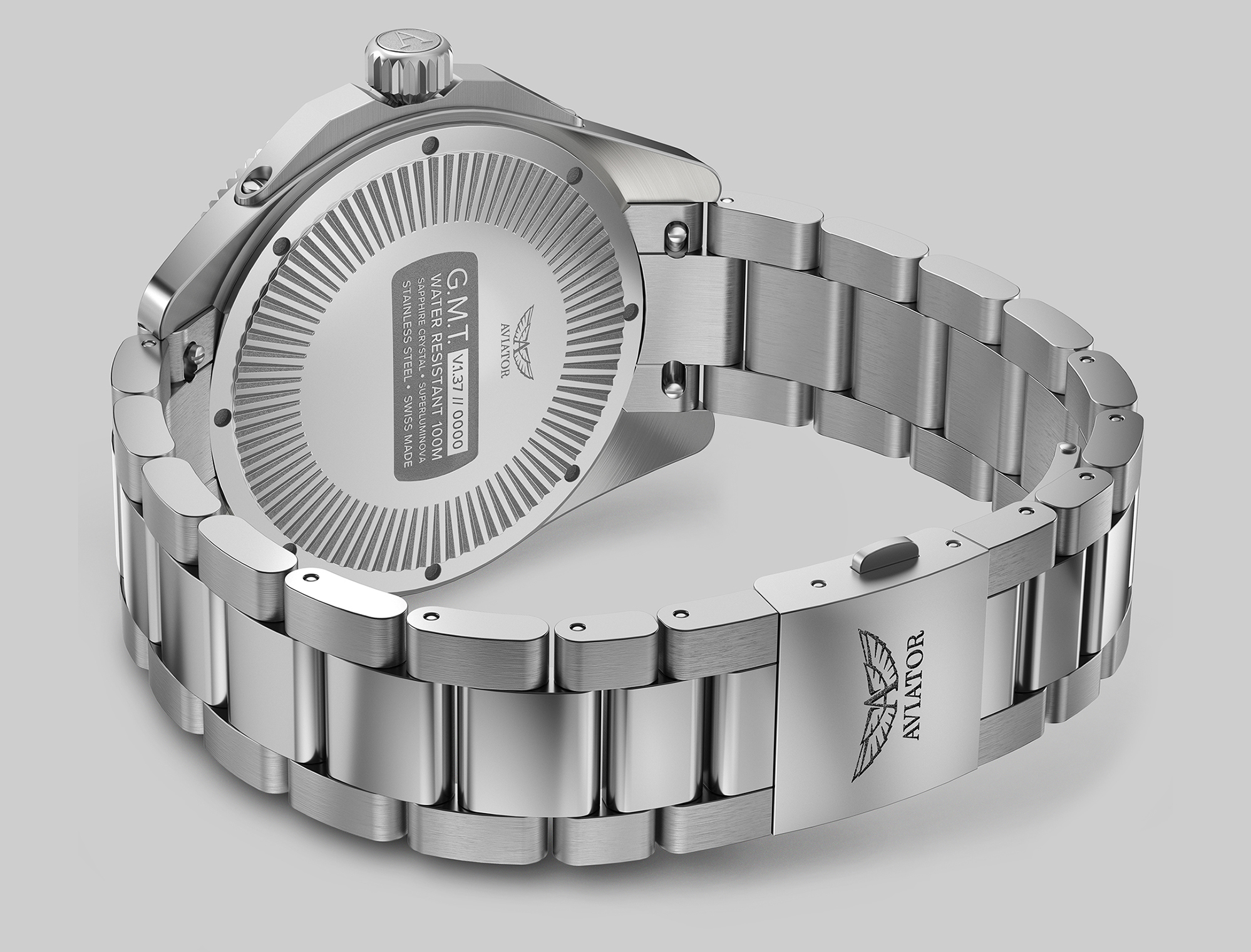 Aviator gmt watch on sale