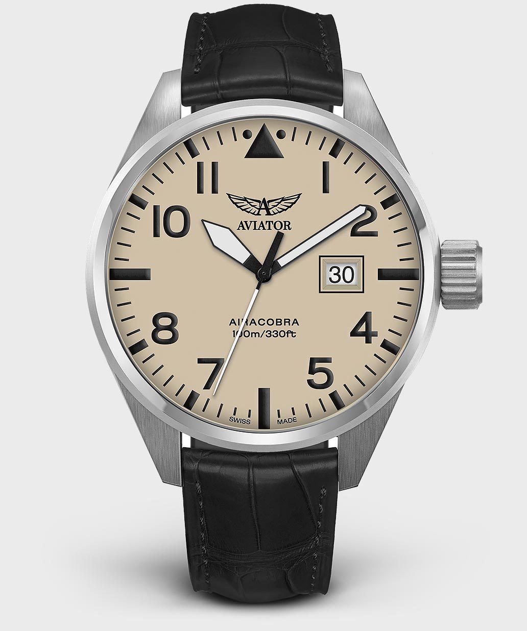 Airacobra P42 V.1.22.0.190.4 Pilot`s Watch by AVIATOR Watch Brand