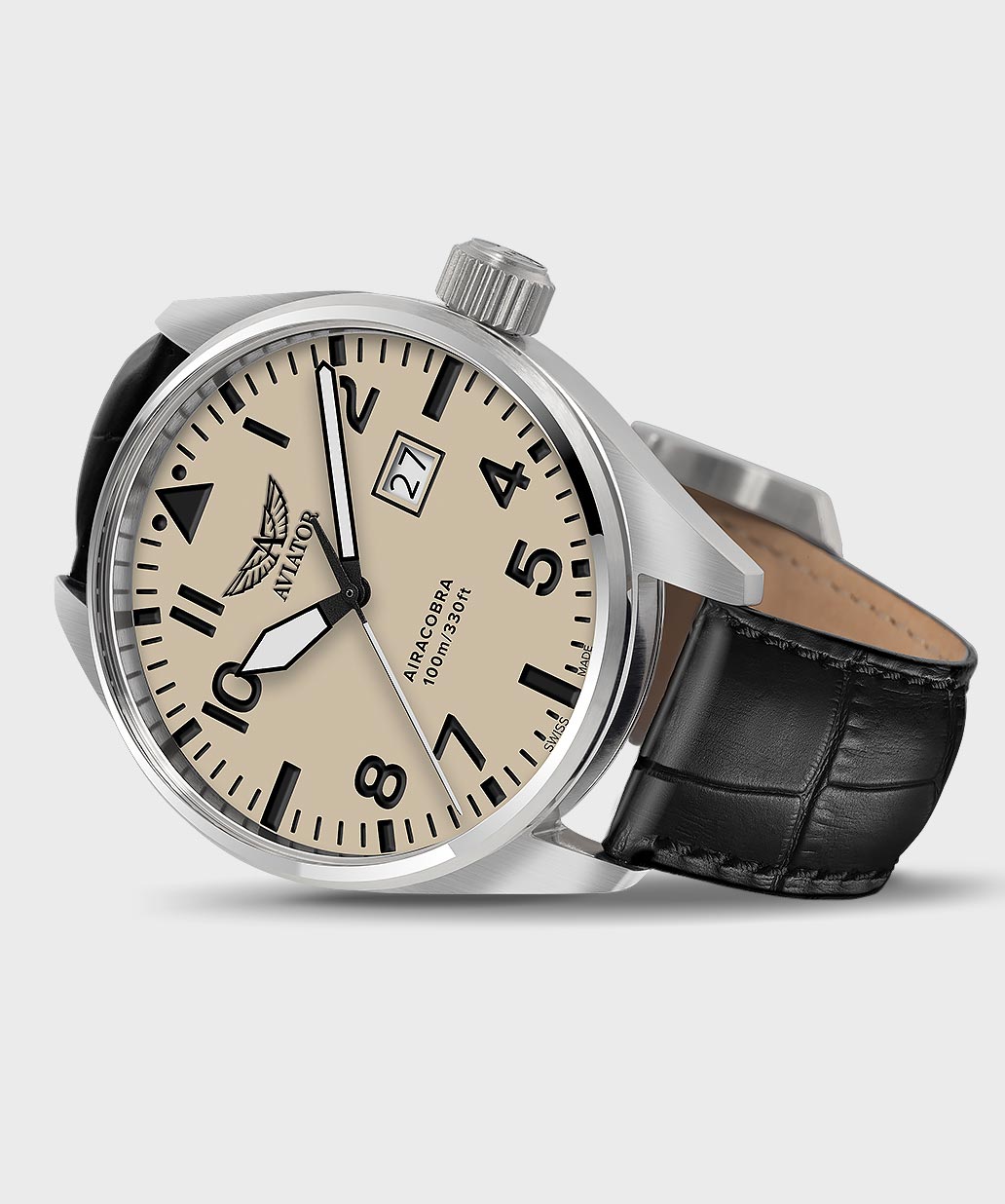 Airacobra P42 V.1.22.0.190.4 Pilot`s Watch by AVIATOR Watch Brand
