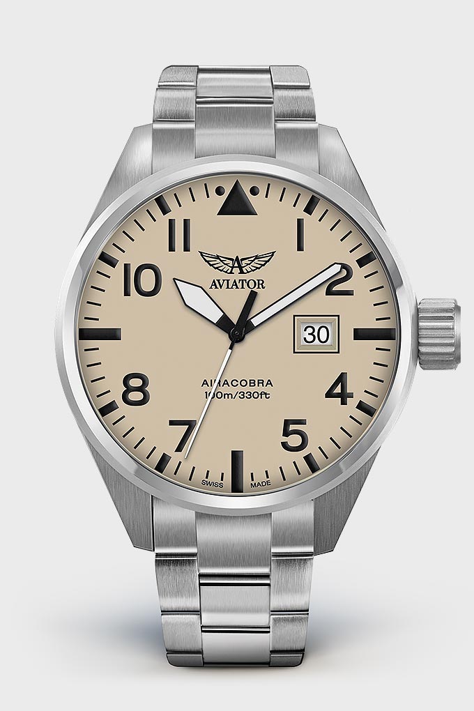 Airacobra P42 V.1.22.0.190.5 Pilot`s Watch by AVIATOR Watch Brand