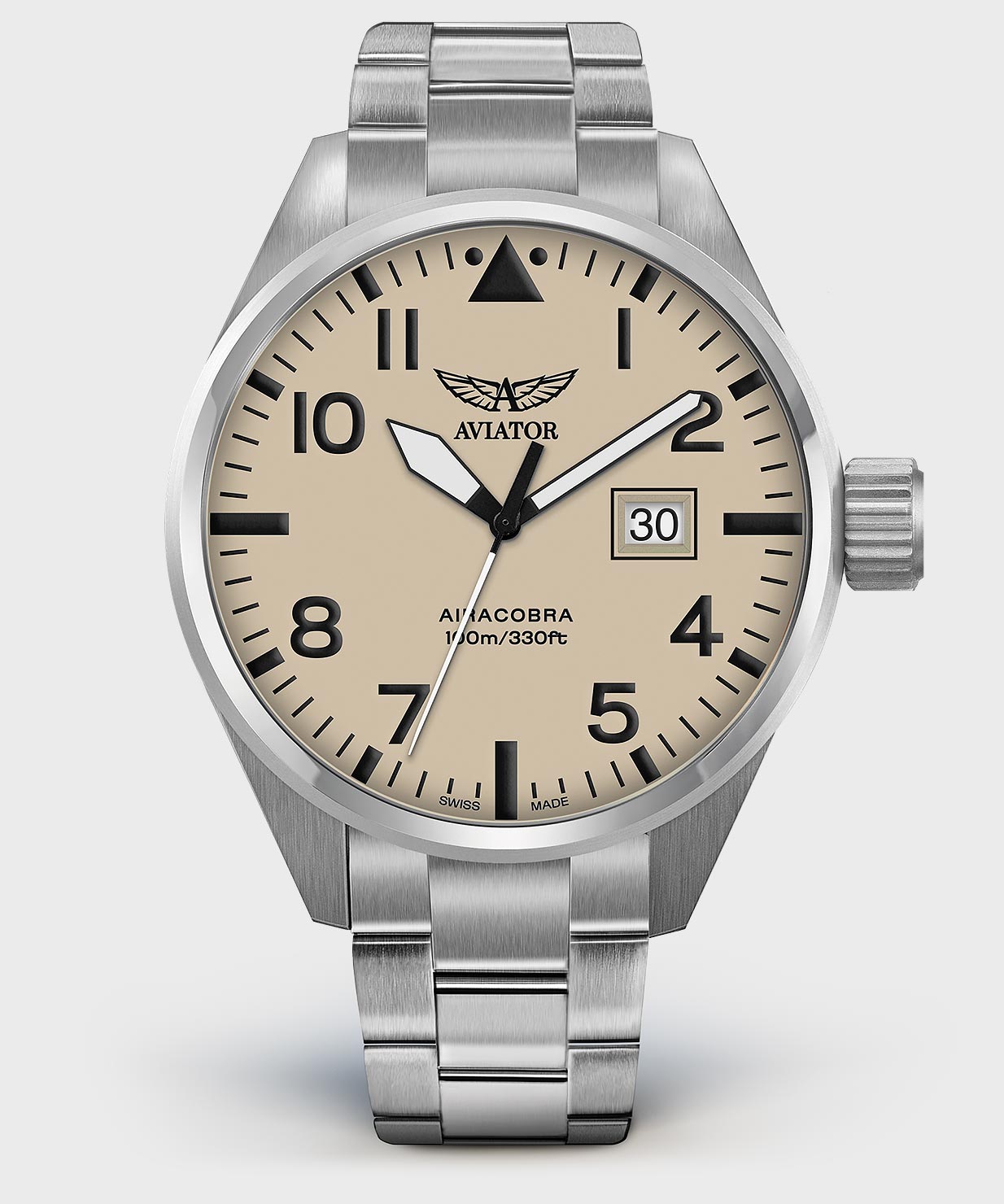 Airacobra P42 V.1.22.0.190.5 Pilot`s Watch by AVIATOR Watch Brand