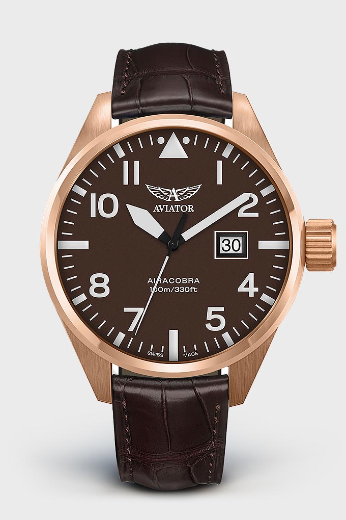 Airacobra P42 V.1.22.2.151.4 Pilot`s Watch by AVIATOR Watch Brand