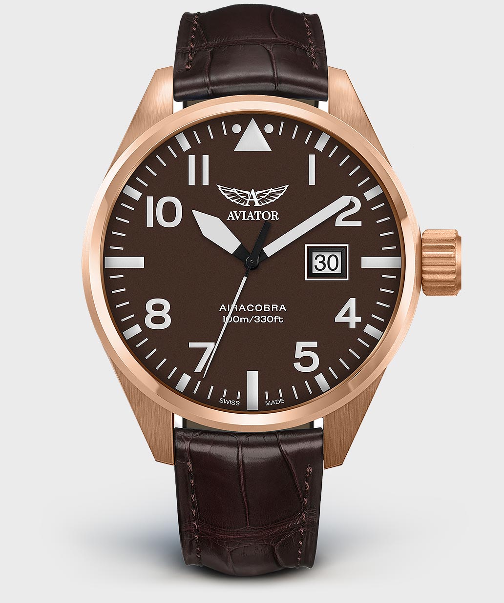 Airacobra P42 V.1.22.2.151.4 Pilot`s Watch by AVIATOR Watch Brand
