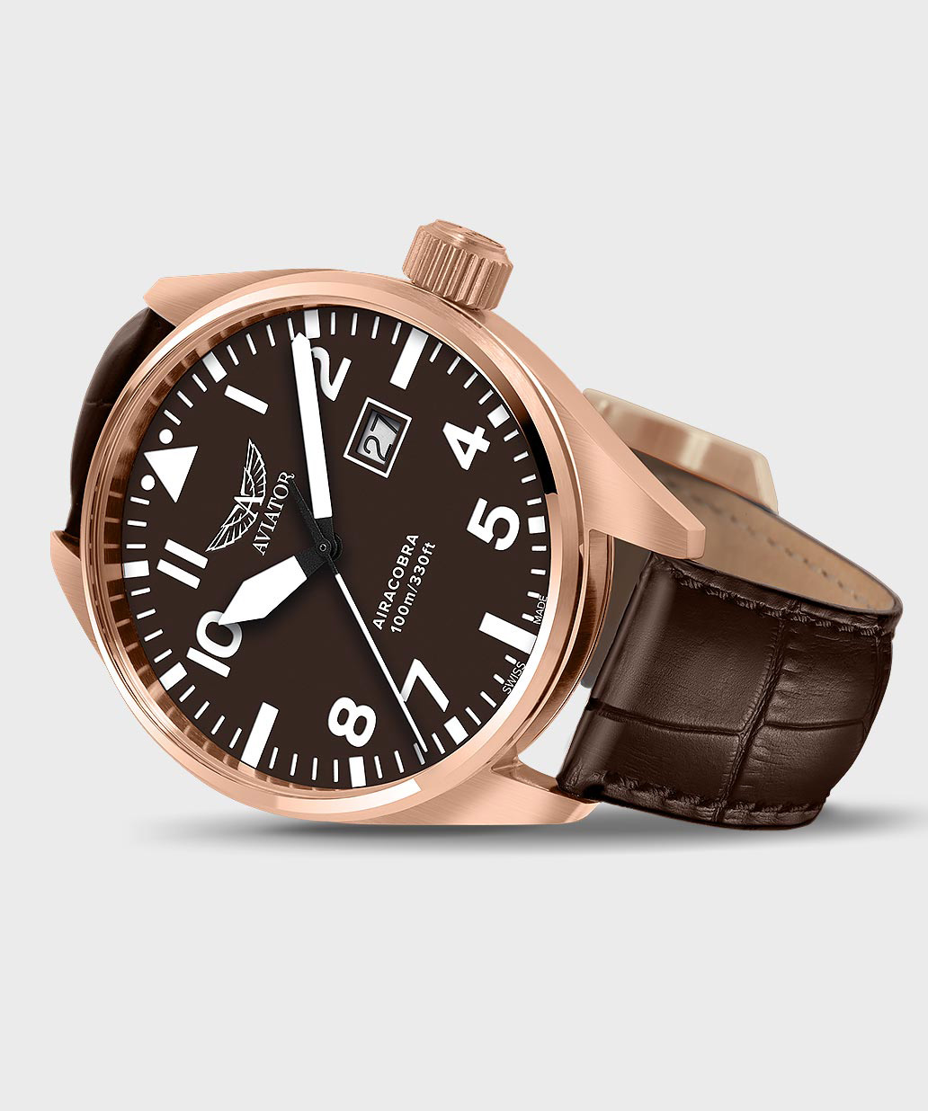 Airacobra P42 V.1.22.2.151.4 Pilot`s Watch by AVIATOR Watch Brand