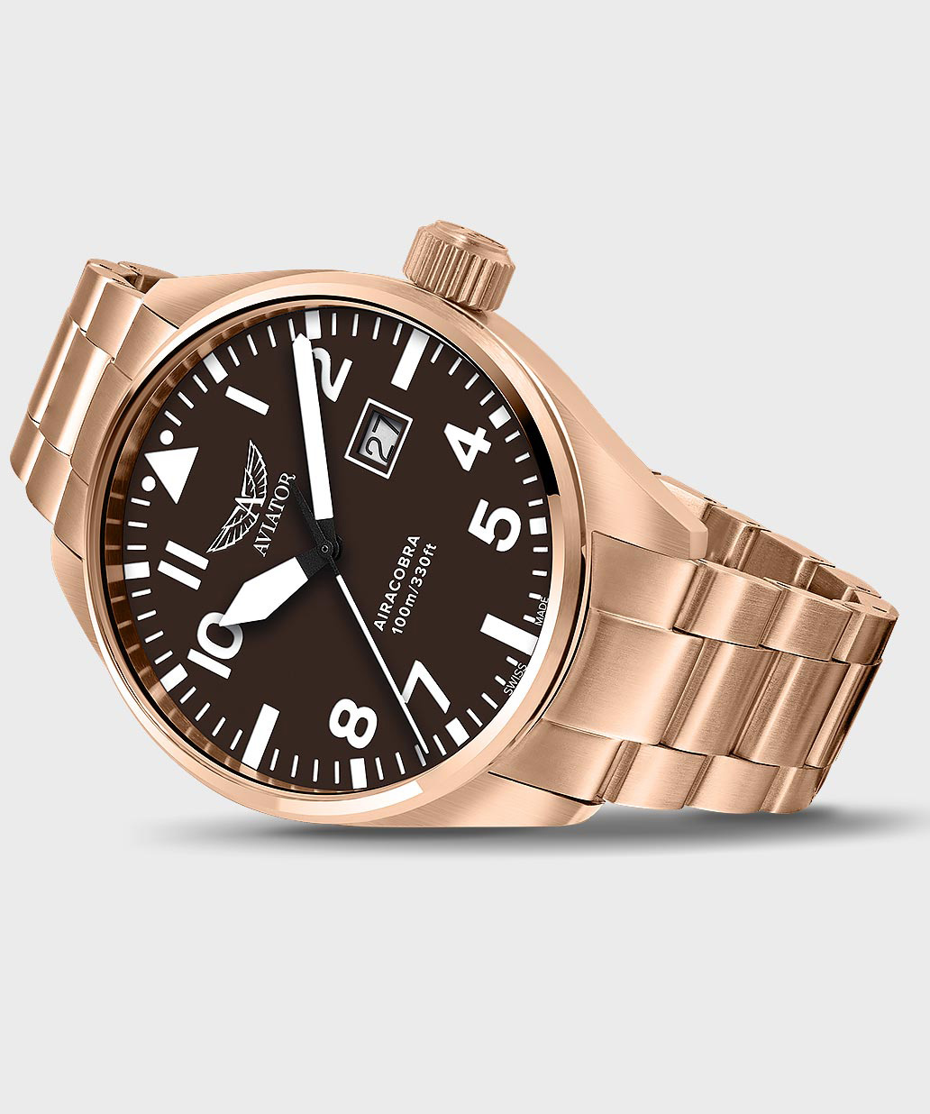 Airacobra P42 V.1.22.2.151.5 Pilot`s Watch by AVIATOR Watch Brand