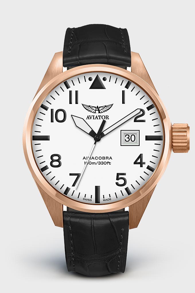Airacobra P42 V.1.22.2.152.4 Pilot`s Watch by AVIATOR Watch Brand