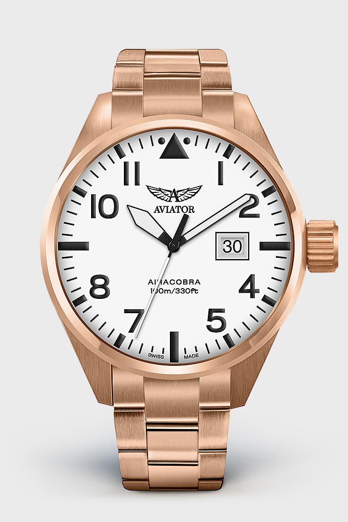 Airacobra P42 V.1.22.2.152.5 Pilot`s Watch by AVIATOR Watch Brand