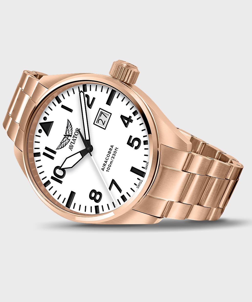 Airacobra P42 V.1.22.2.152.5 Pilot`s Watch by AVIATOR Watch Brand