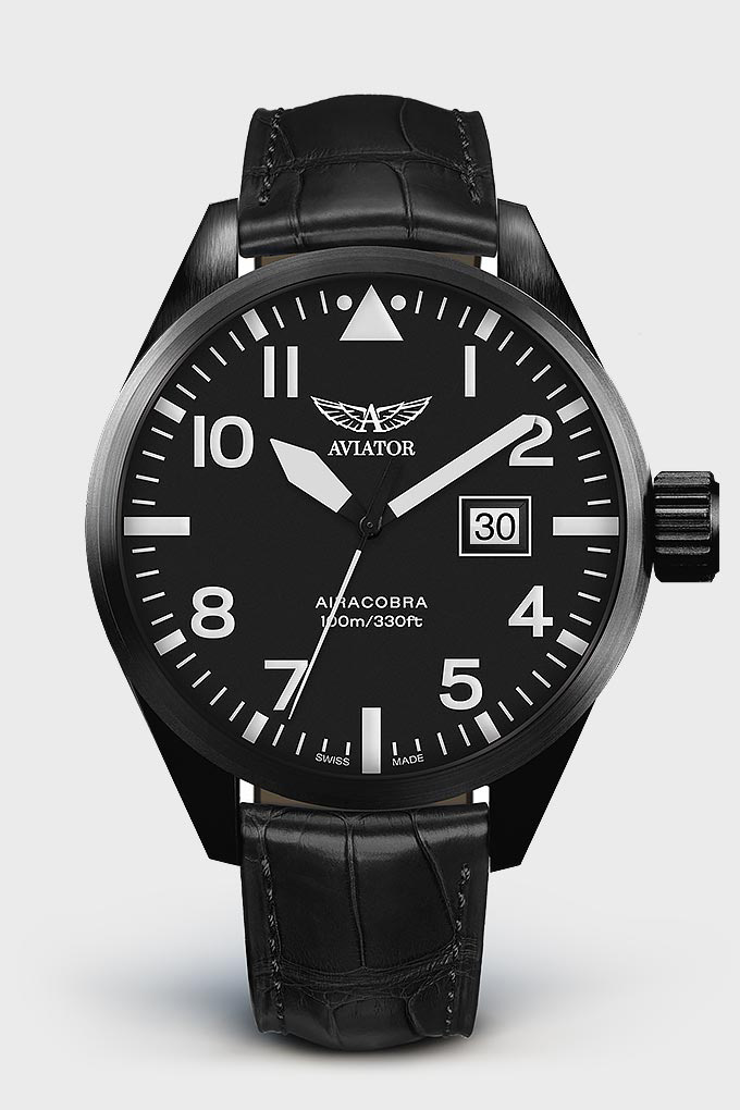 Airacobra P42 V.1.22.5.148.4 Pilot`s Watch by AVIATOR Watch Brand