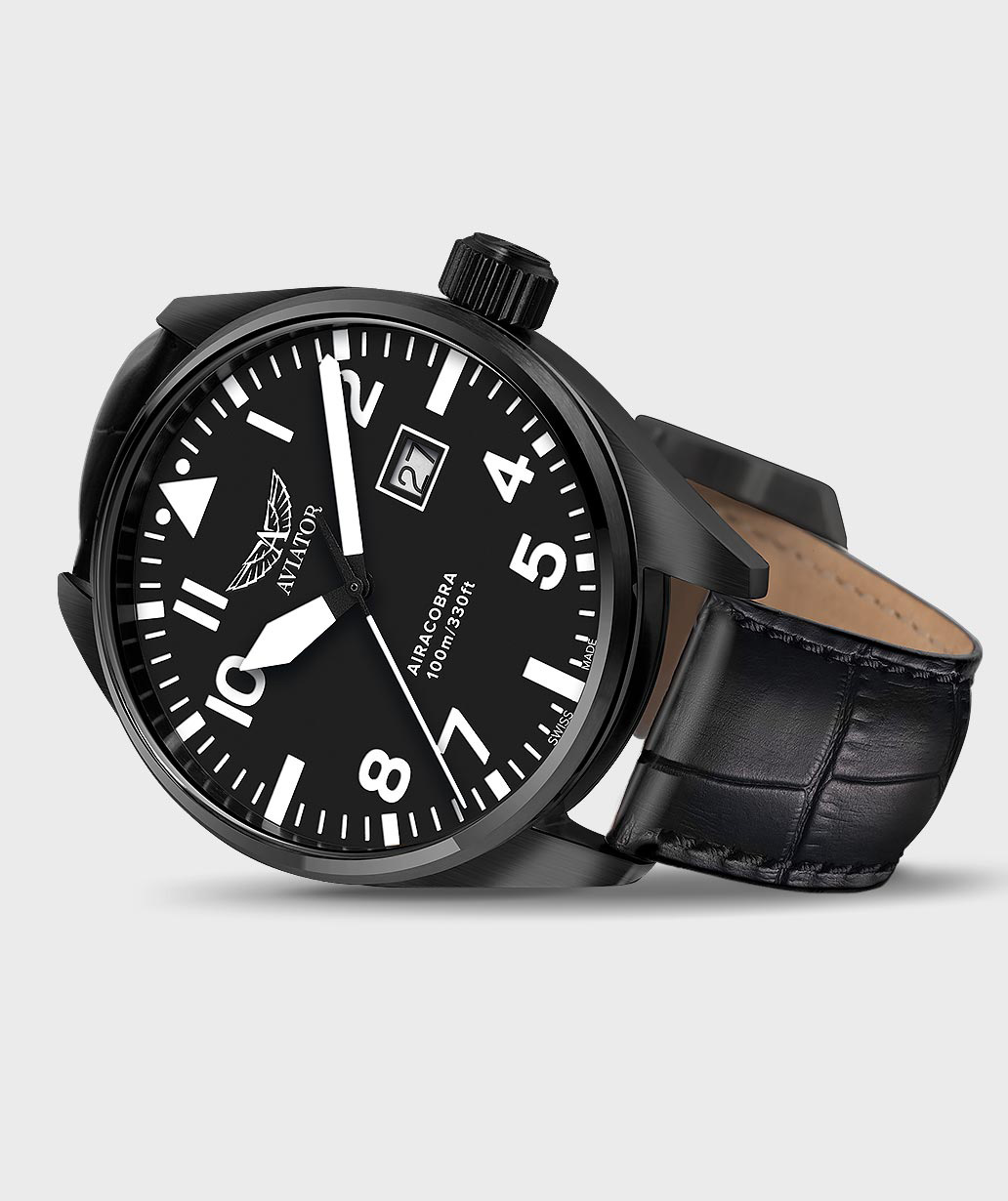 Airacobra P42 V.1.22.5.148.4 Pilot`s Watch by AVIATOR Watch Brand