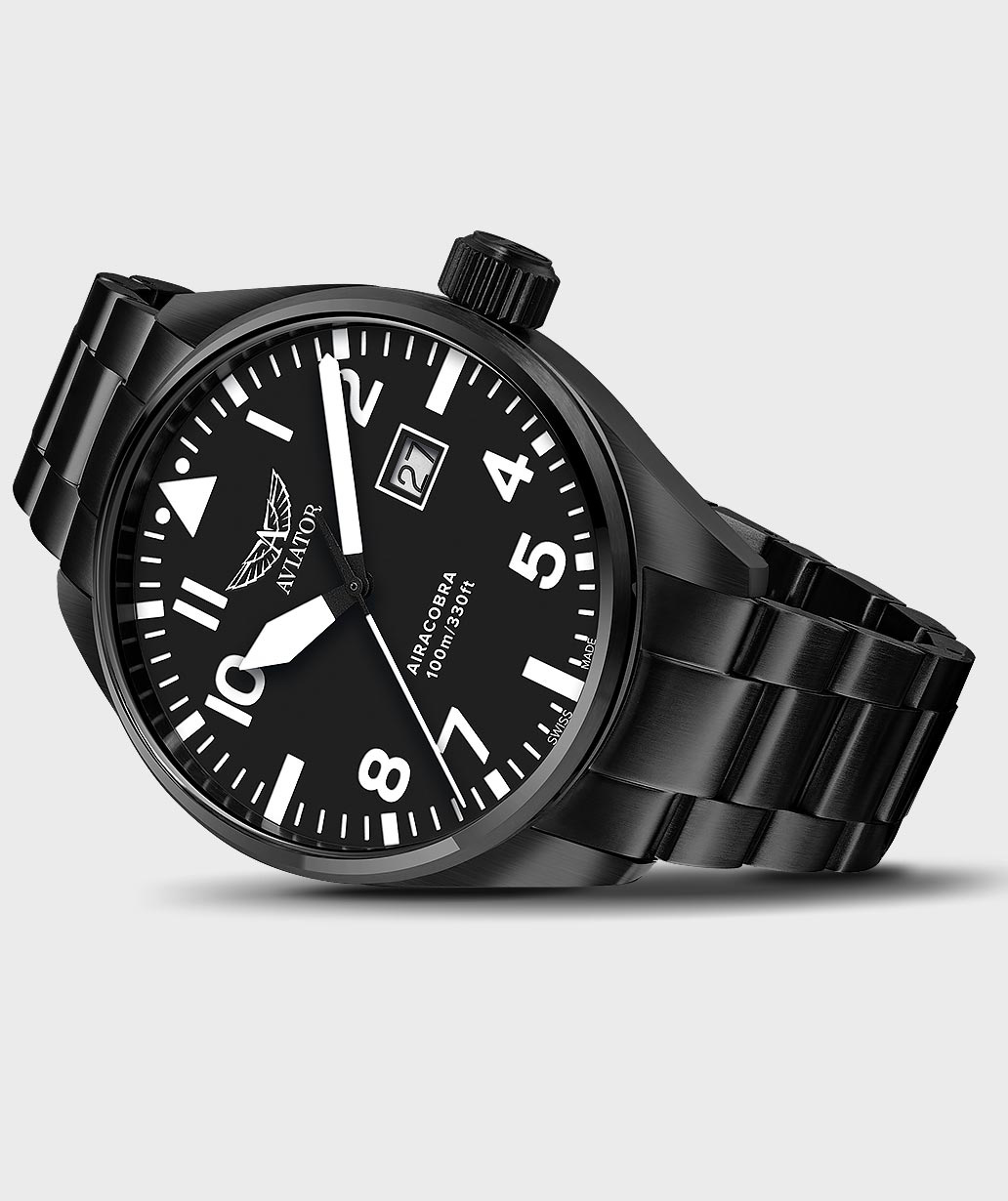 Airacobra P42 V.1.22.5.148.5 Pilot`s Watch by AVIATOR Watch Brand