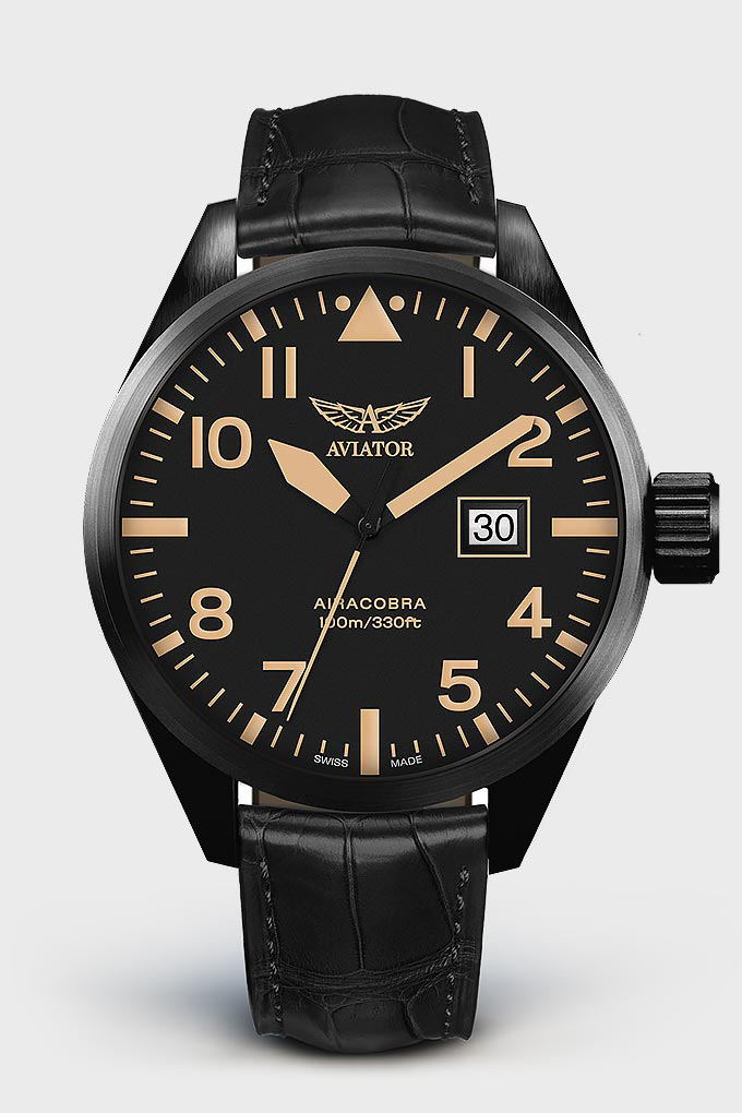 Airacobra P42 V.1.22.5.157.4 Pilot`s Watch by AVIATOR Watch Brand