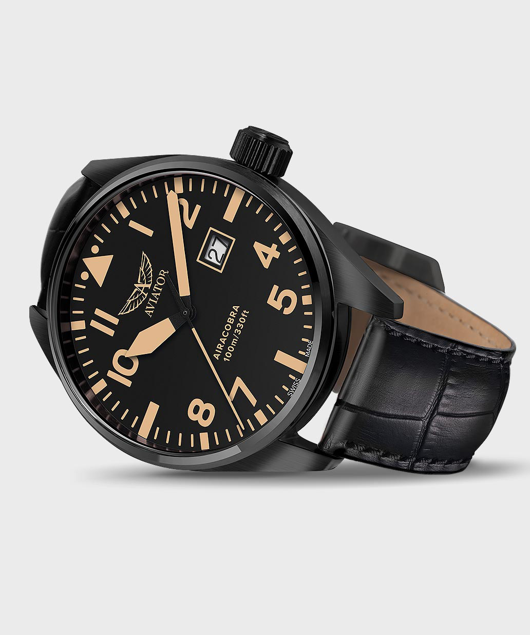 Airacobra P42 V.1.22.5.157.4 Pilot`s Watch by AVIATOR Watch Brand