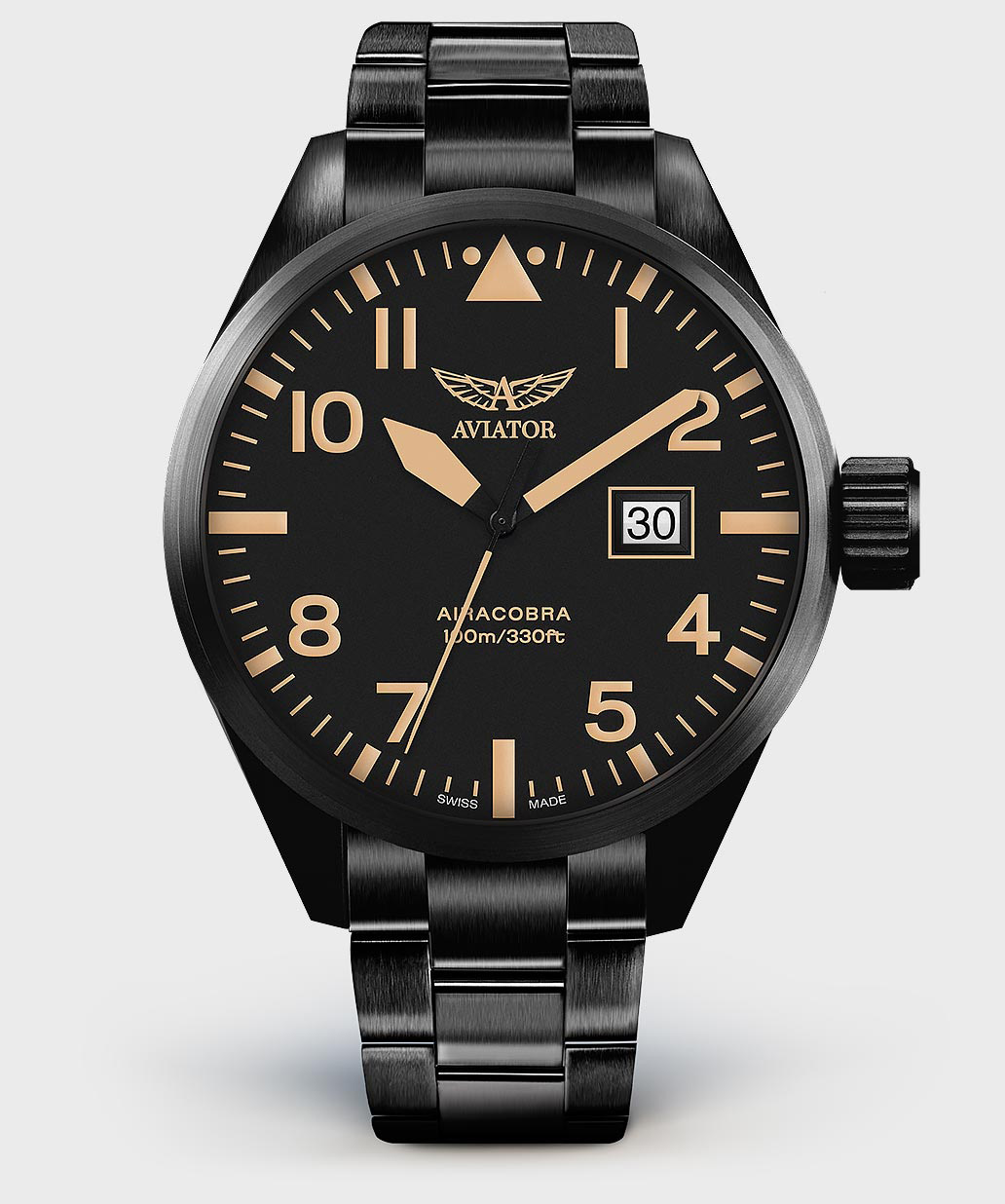 Airacobra P42 V.1.22.5.157.5 Pilot`s Watch by AVIATOR Watch Brand