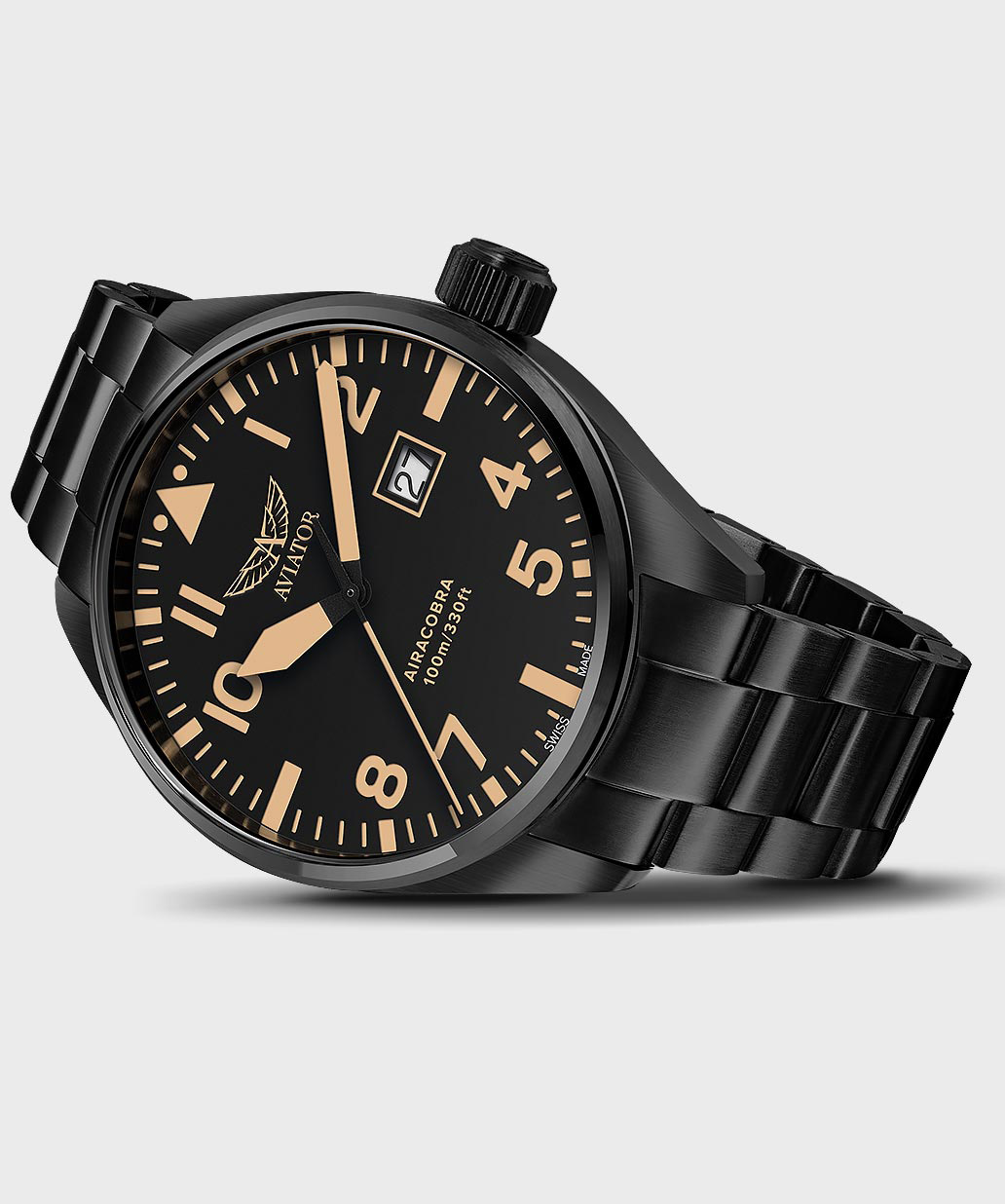Airacobra P42 V.1.22.5.157.5 Pilot`s Watch by AVIATOR Watch Brand