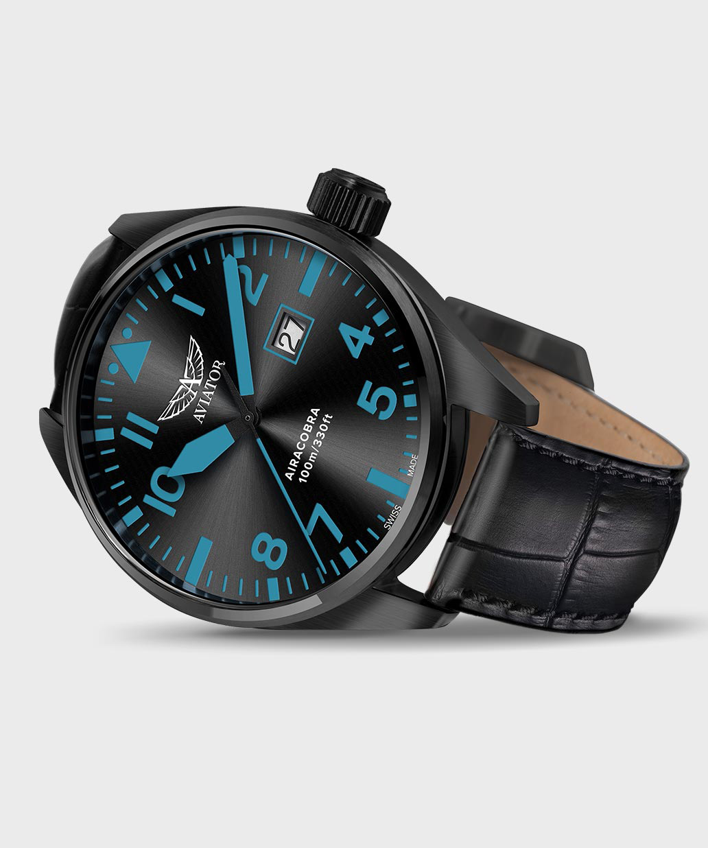 Airacobra P42 V.1.22.5.188.4 Pilot`s Watch by AVIATOR Watch Brand