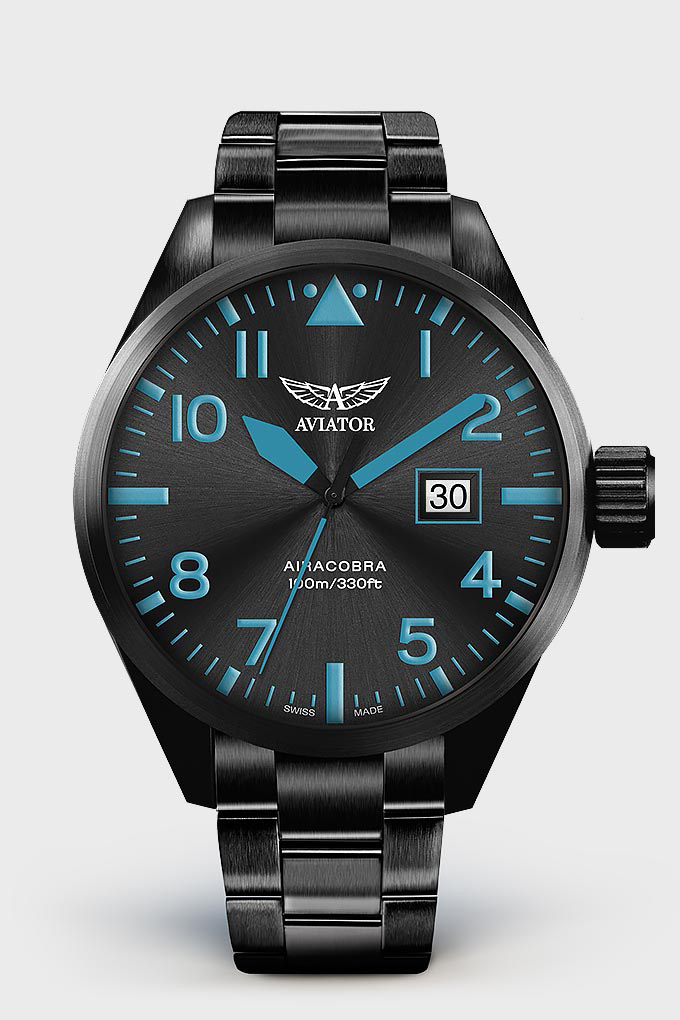 Airacobra P42 V.1.22.5.188.5 Pilot`s Watch by AVIATOR Watch Brand