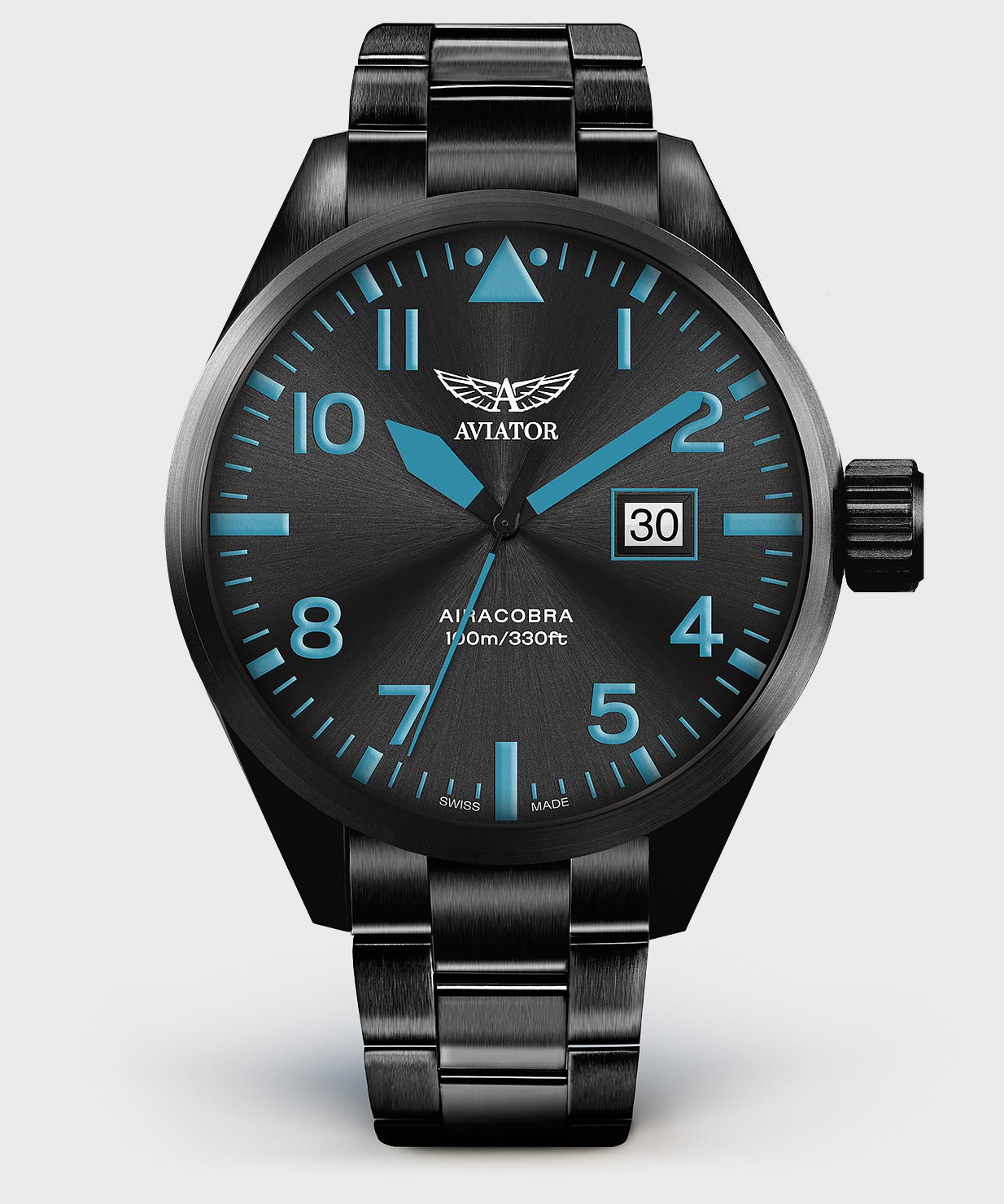 Airacobra P42 V.1.22.5.188.5 Pilot`s Watch by AVIATOR Watch Brand