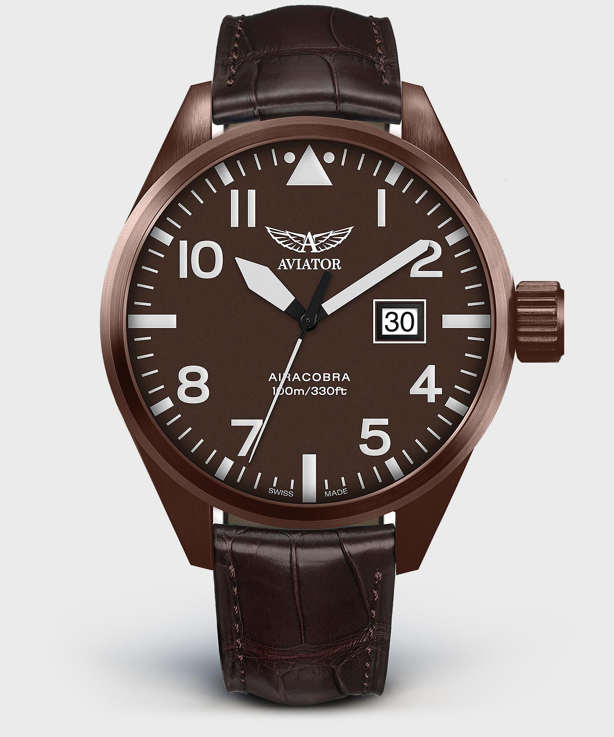 Airacobra P42 V.1.22.8.151.4 Pilot`s Watch by AVIATOR Watch Brand