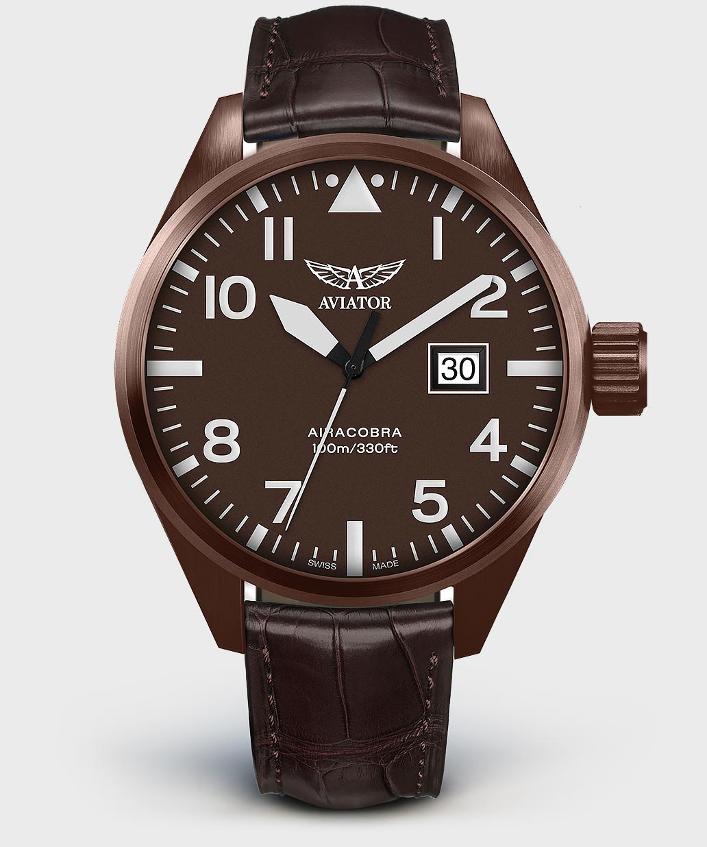 Airacobra P42 V.1.22.8.151.4 Pilot`s Watch by AVIATOR Watch Brand