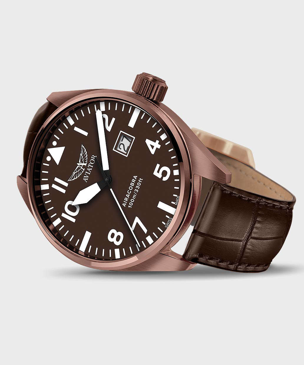 Airacobra P42 V.1.22.8.151.4 Pilot`s Watch by AVIATOR Watch Brand