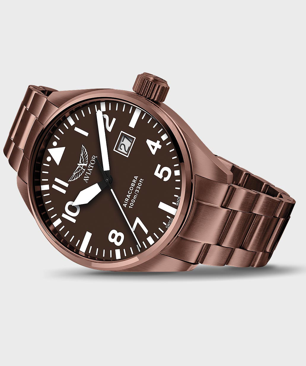 Airacobra P42 V.1.22.8.151.5 Pilot`s Watch by AVIATOR Watch Brand