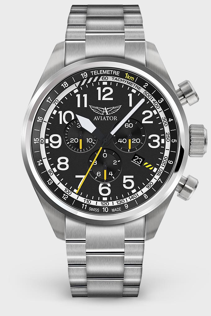 Airacobra P45 Chrono V.2.25.0.169.5Pilot`s Watch by AVIATOR Watch Brand