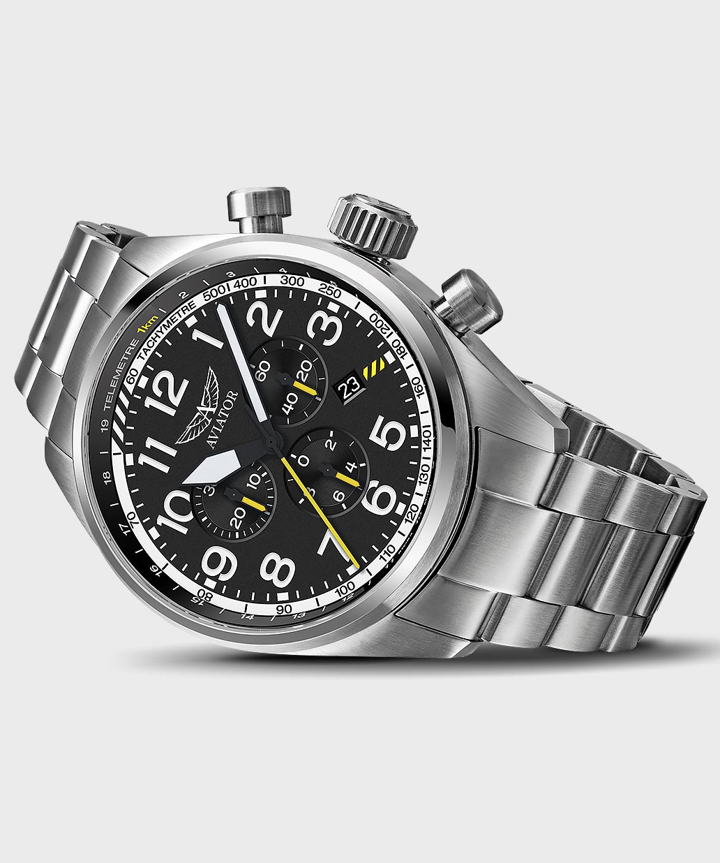 Airacobra P45 Chrono V.2.25.0.169.5Pilot`s Watch by AVIATOR Watch Brand
