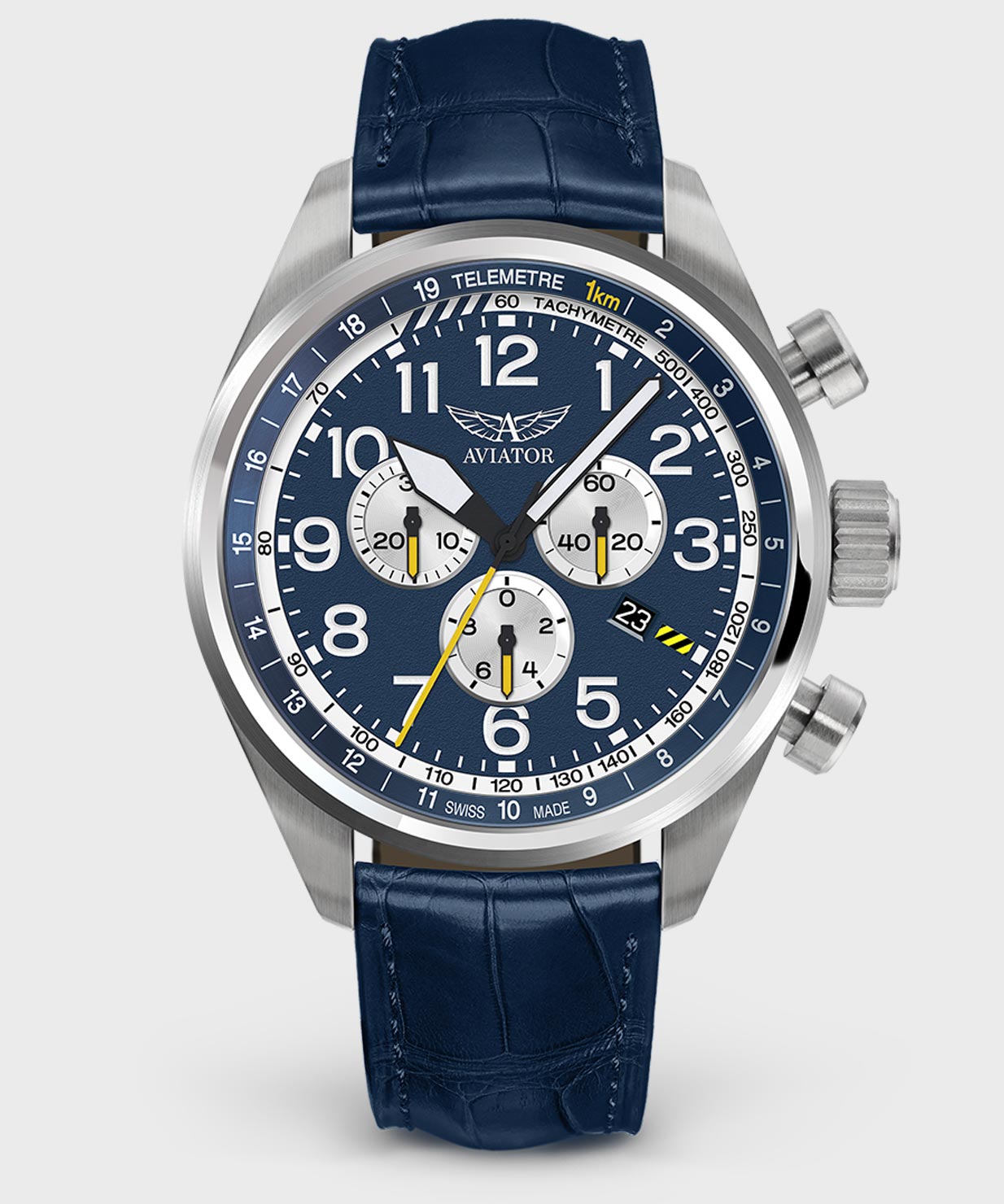 Airacobra P45 Chrono V.2.25.0.170.4Pilot`s Watch by AVIATOR Watch Brand