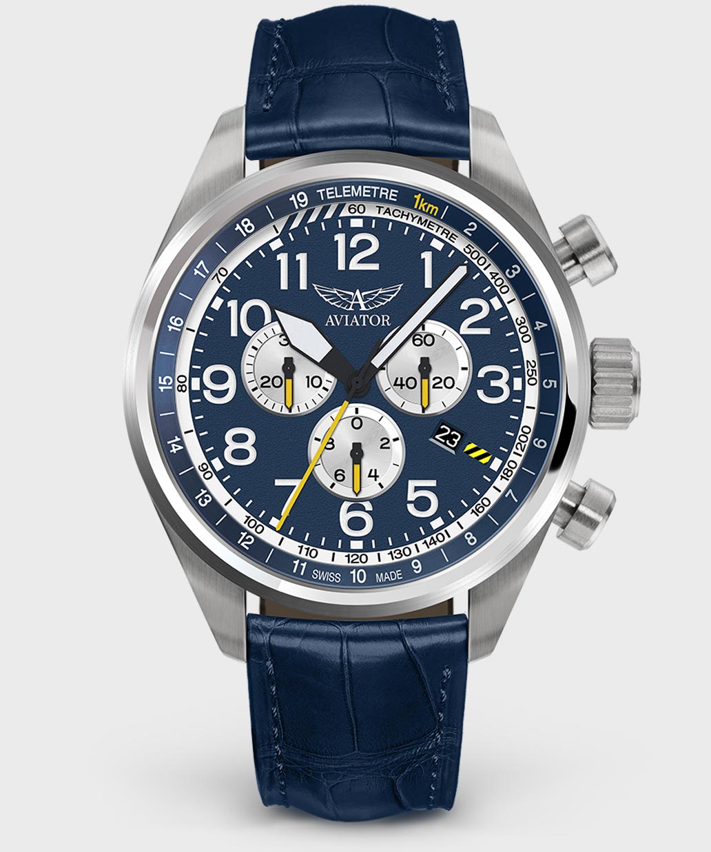 Airacobra P45 Chrono V.2.25.0.170.4Pilot`s Watch by AVIATOR Watch Brand