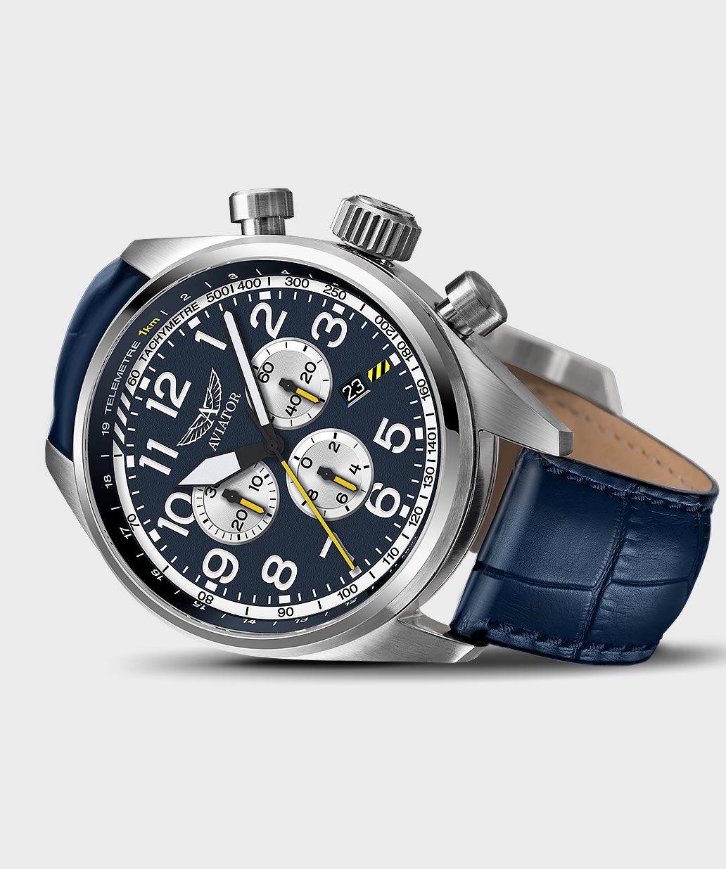 Airacobra P45 Chrono V.2.25.0.170.4Pilot`s Watch by AVIATOR Watch Brand