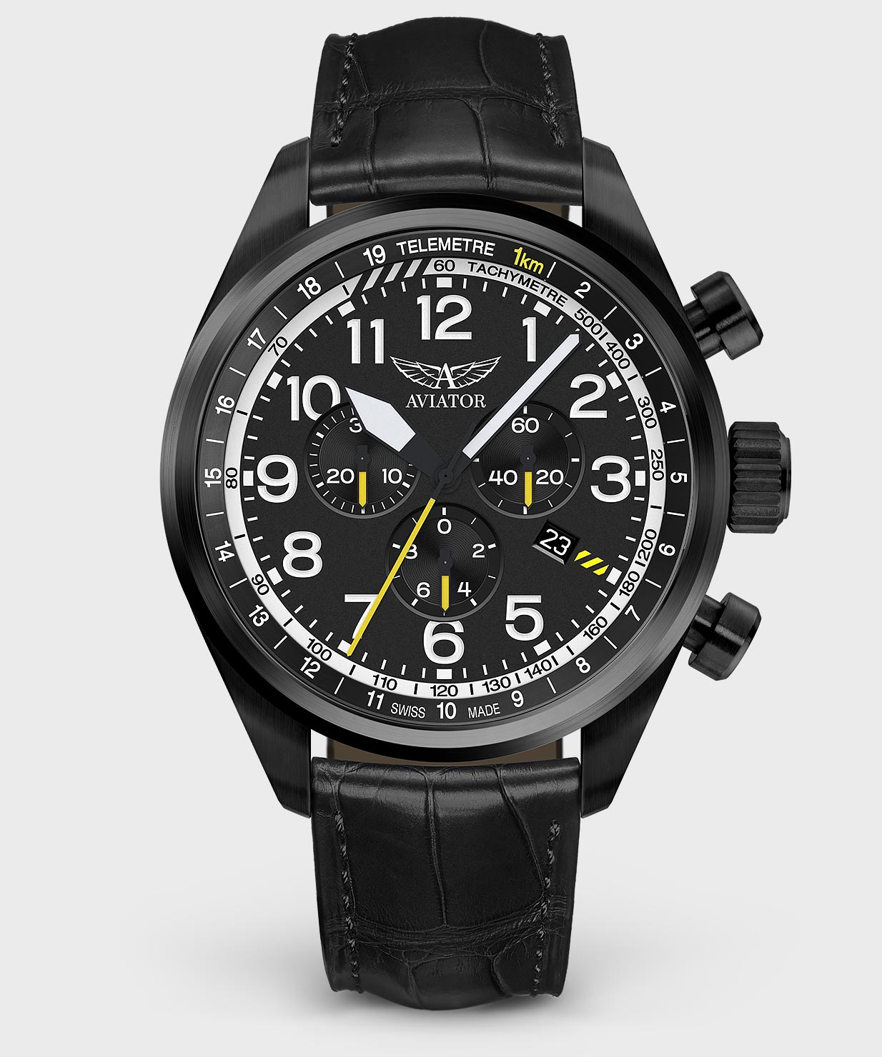 Airacobra P45 Chrono V.2.25.5.169.4Pilot`s Watch by AVIATOR Watch Brand