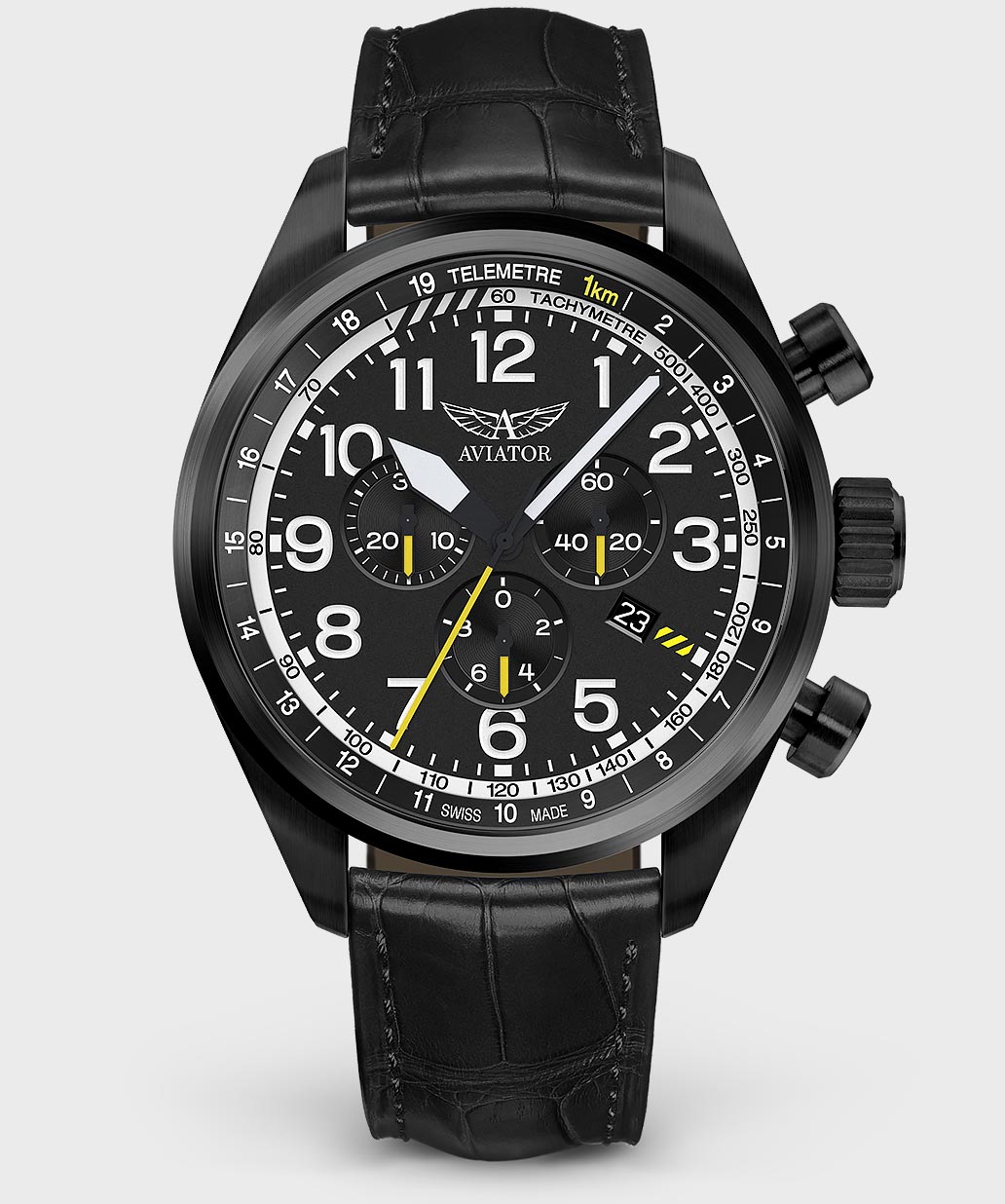 Airacobra P45 Chrono V.2.25.5.169.4Pilot`s Watch by AVIATOR Watch Brand