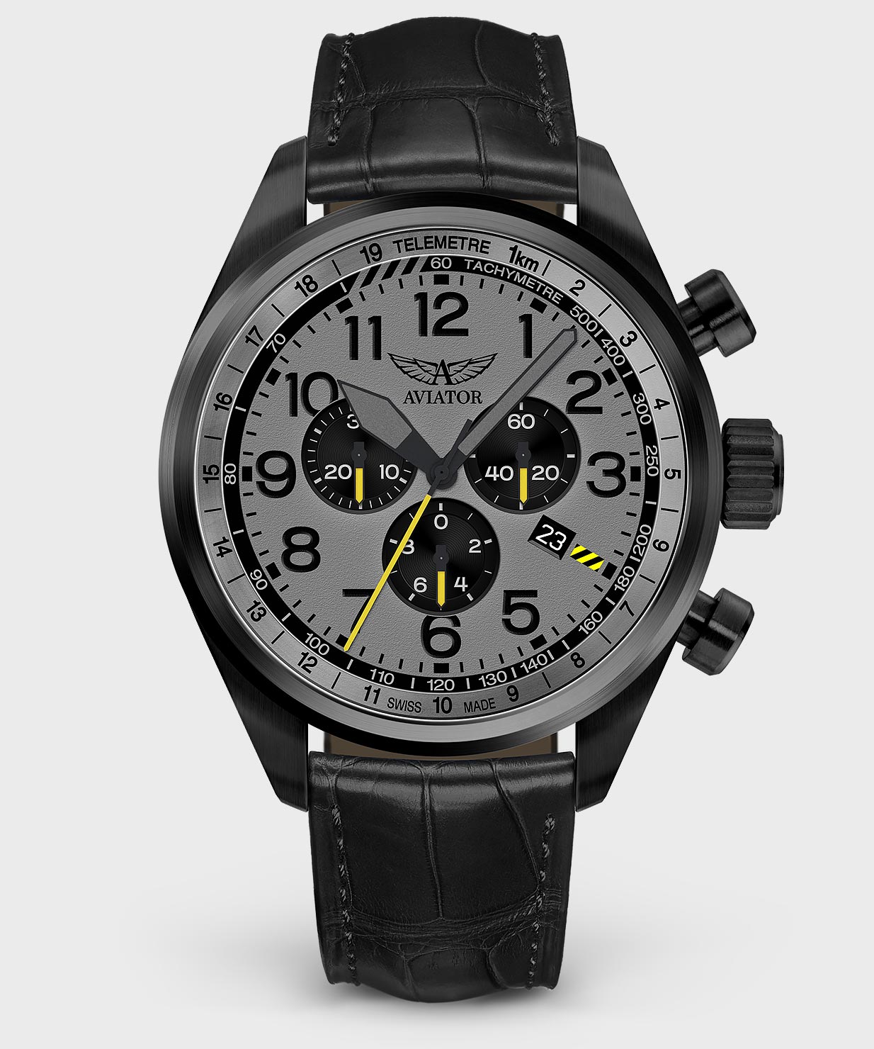 Airacobra P45 Chrono V.2.25.5.174.4Pilot`s Watch by AVIATOR Watch Brand
