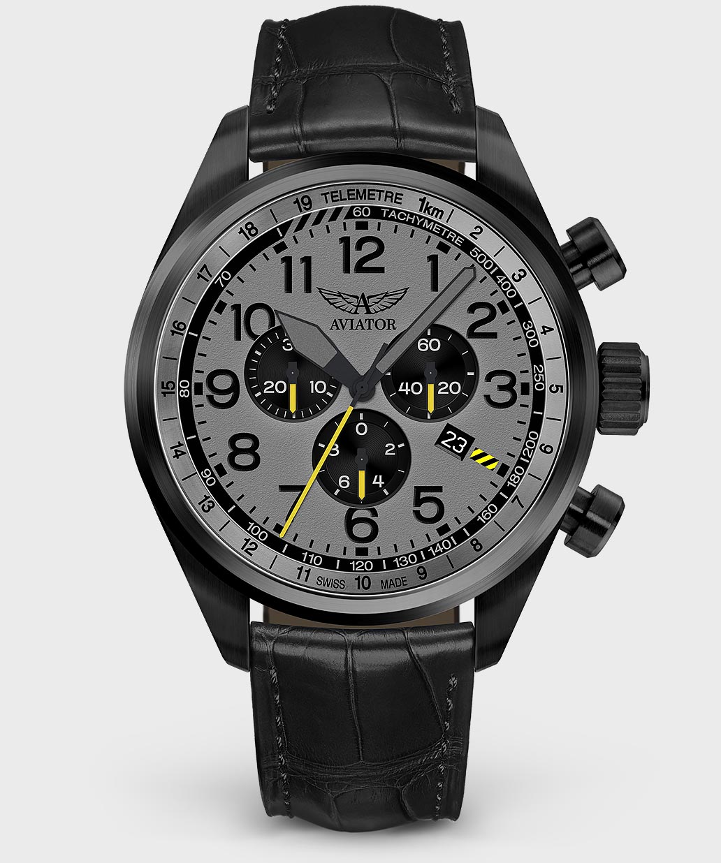 Airacobra P45 Chrono V.2.25.5.174.4Pilot`s Watch by AVIATOR Watch Brand