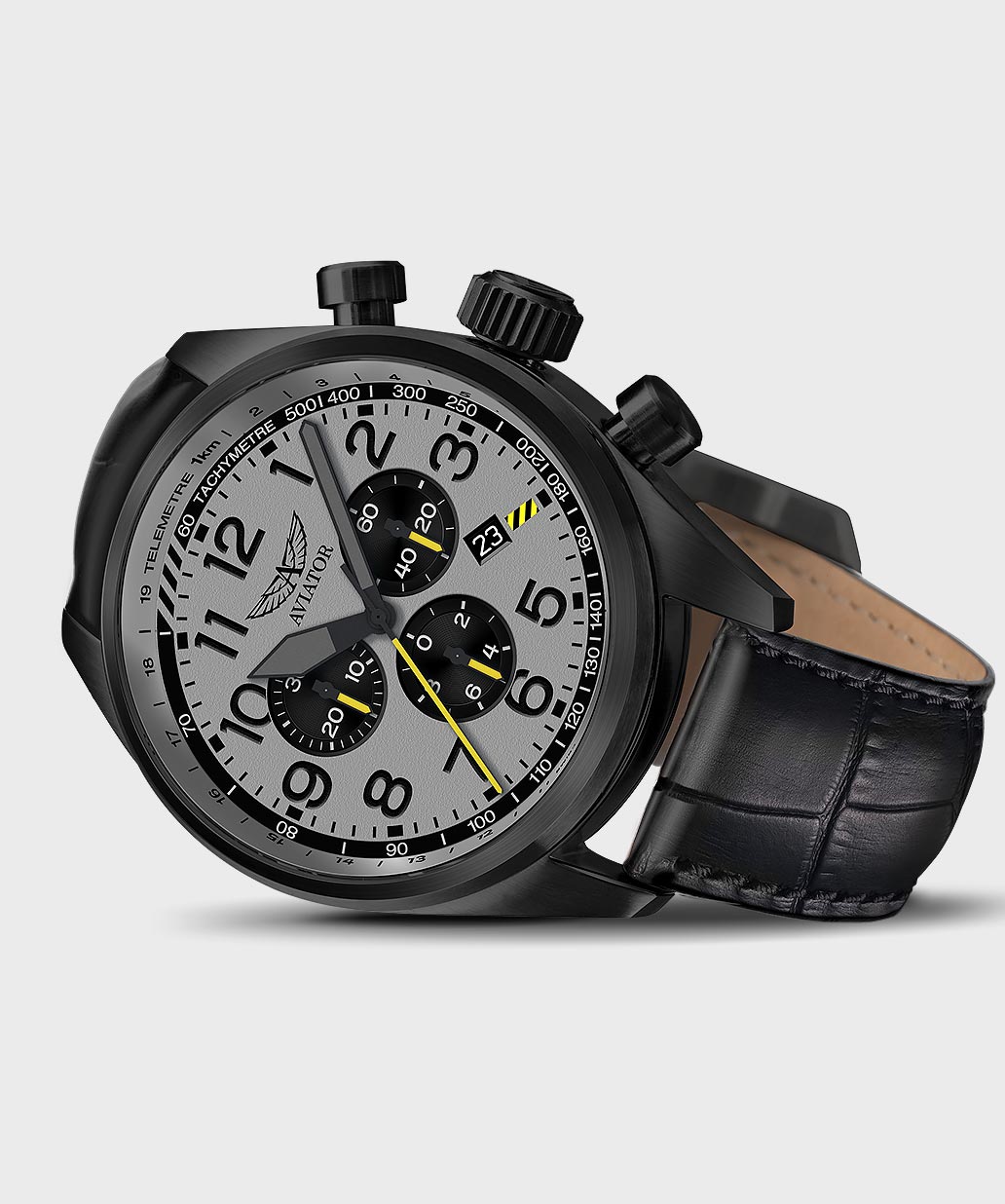 Airacobra P45 Chrono V.2.25.5.174.4Pilot`s Watch by AVIATOR Watch Brand