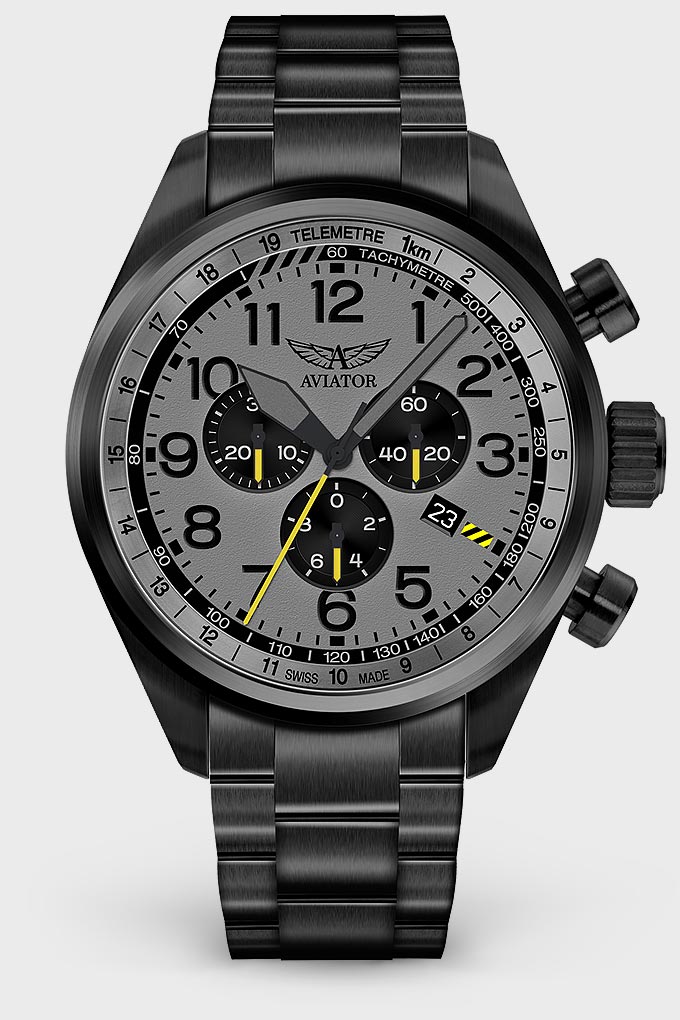 Airacobra P45 Chrono V.2.25.5.174.5Pilot`s Watch by AVIATOR Watch Brand