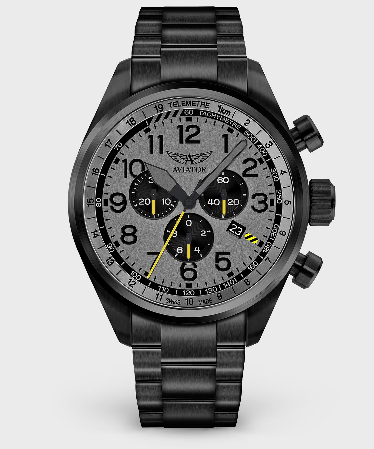 Airacobra P45 Chrono V.2.25.5.174.5Pilot`s Watch by AVIATOR Watch Brand