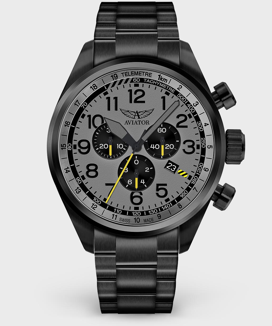 Airacobra P45 Chrono V.2.25.5.174.5Pilot`s Watch by AVIATOR Watch Brand