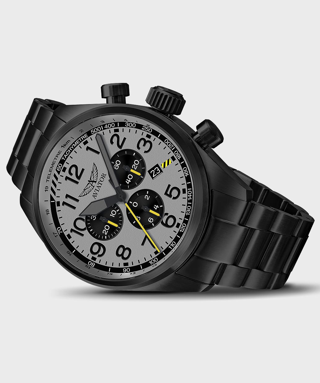 Airacobra P45 Chrono V.2.25.5.174.5Pilot`s Watch by AVIATOR Watch Brand