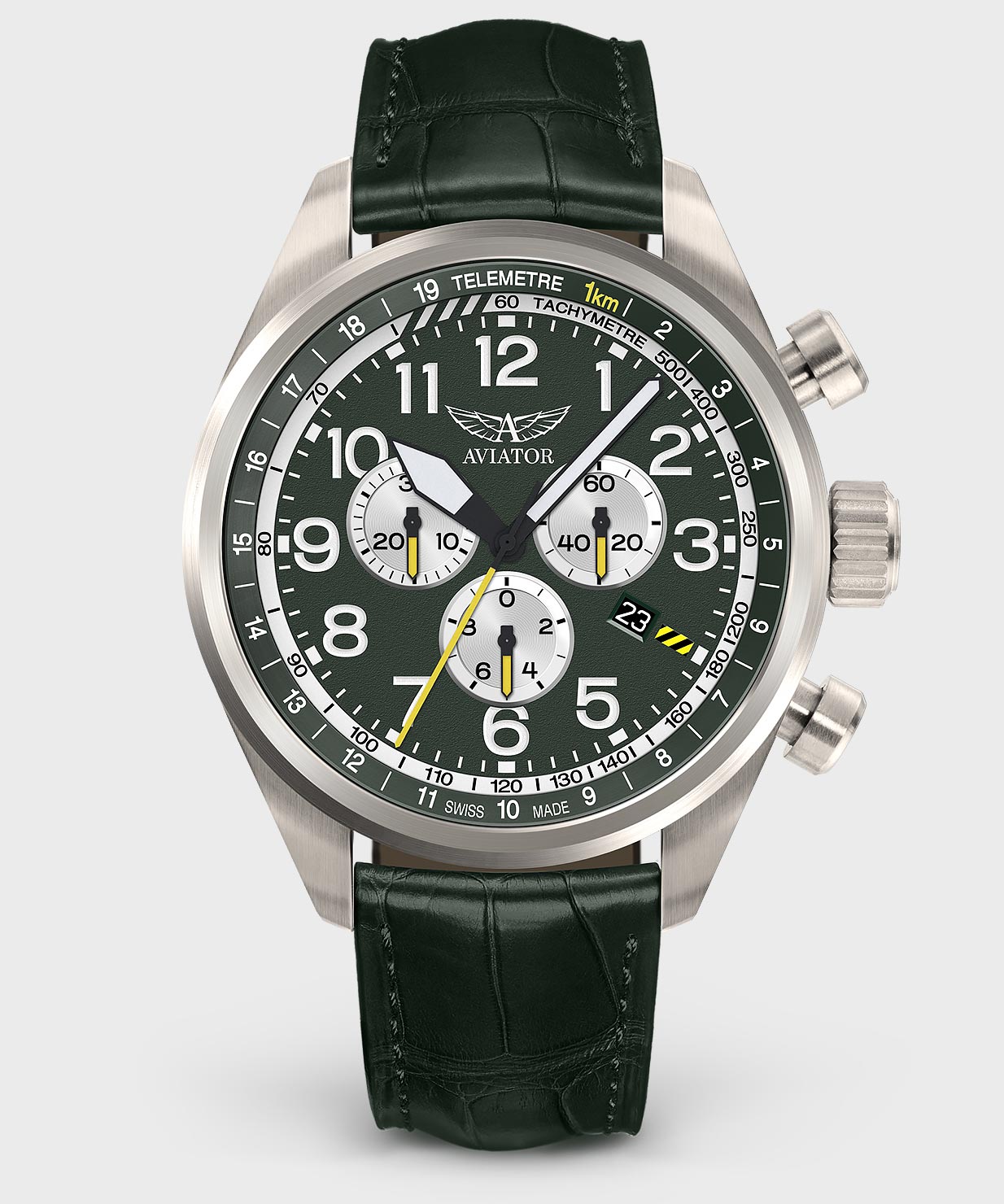 Airacobra P45 Chrono V.2.25.7.171.4Pilot`s Watch by AVIATOR Watch Brand