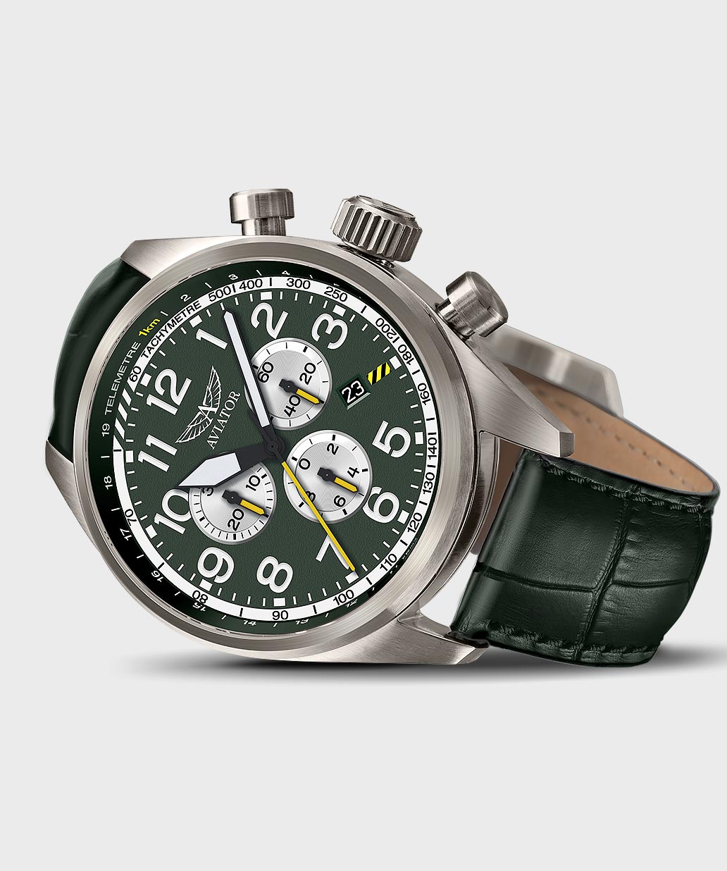 Airacobra P45 Chrono V.2.25.7.171.4Pilot`s Watch by AVIATOR Watch Brand