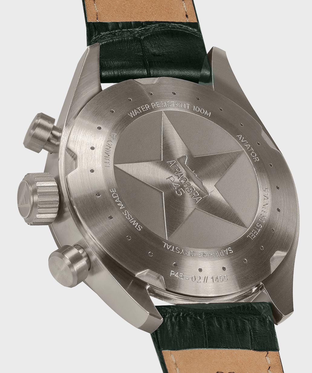 Airacobra P45 Chrono V.2.25.7.171.4Pilot`s Watch by AVIATOR Watch Brand