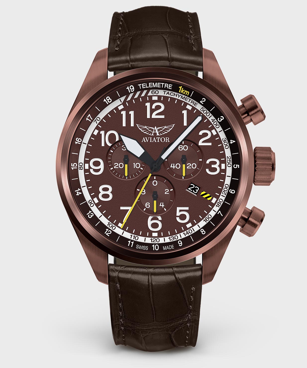 Airacobra P45 Chrono V.2.25.8.172.4Pilot`s Watch by AVIATOR Watch Brand