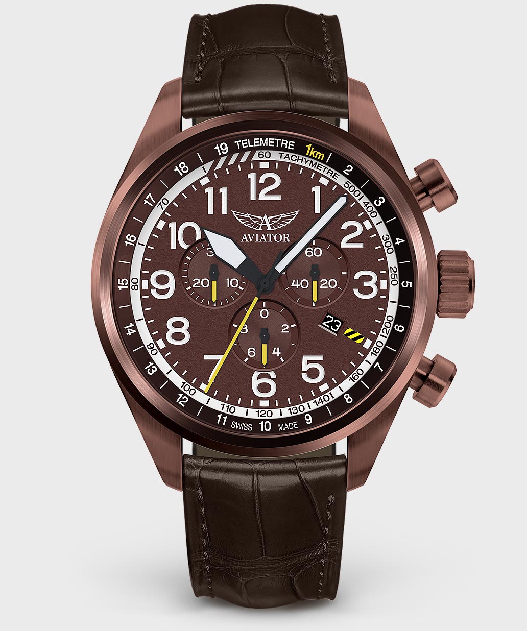 Airacobra P45 Chrono V.2.25.8.172.4Pilot`s Watch by AVIATOR Watch Brand