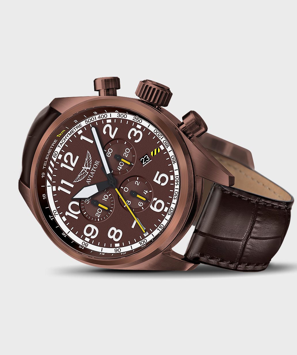 Airacobra P45 Chrono V.2.25.8.172.4Pilot`s Watch by AVIATOR Watch Brand