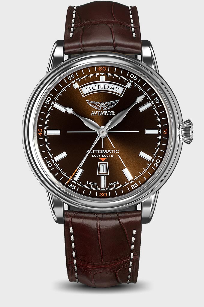 Douglas Day-Date V.3.20.0.140.4 Pilot`s Watch by AVIATOR Watch Brand