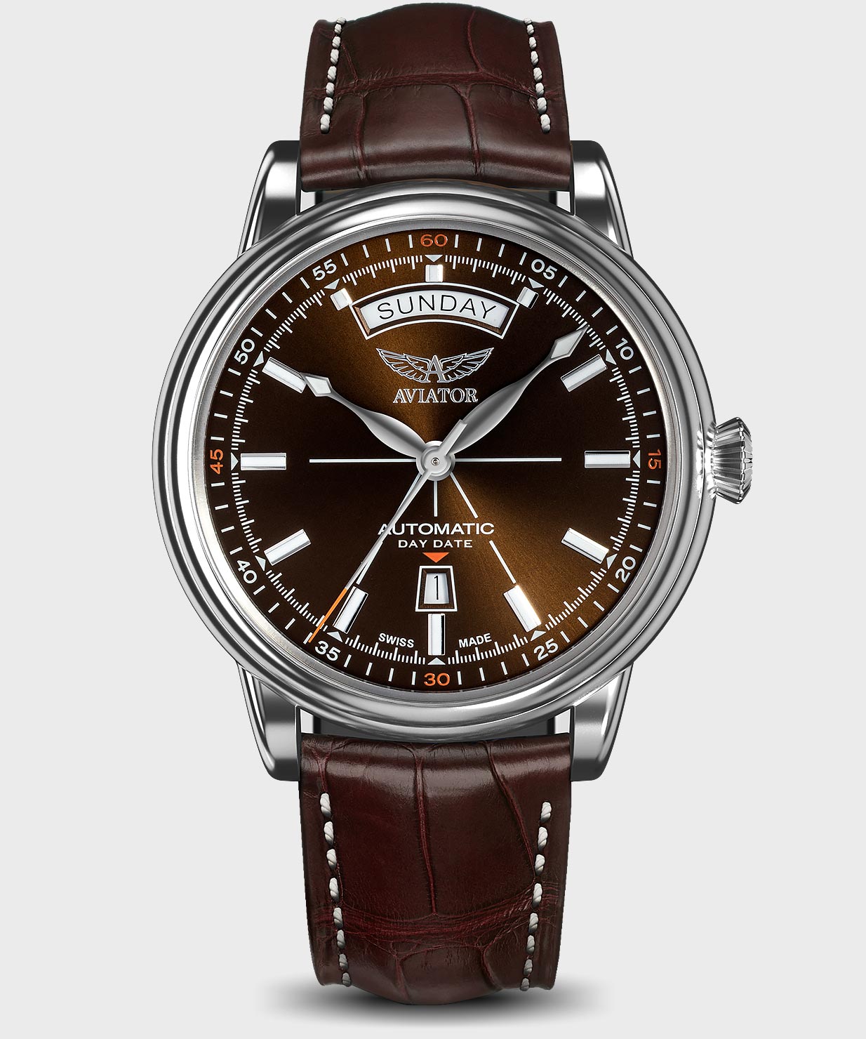 Douglas Day-Date V.3.20.0.140.4 Pilot`s Watch by AVIATOR Watch Brand