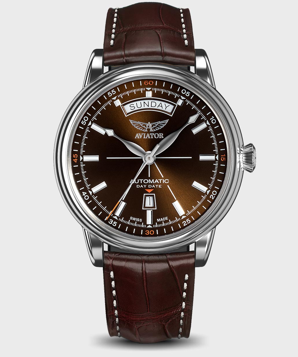 Douglas Day-Date V.3.20.0.140.4 Pilot`s Watch by AVIATOR Watch Brand